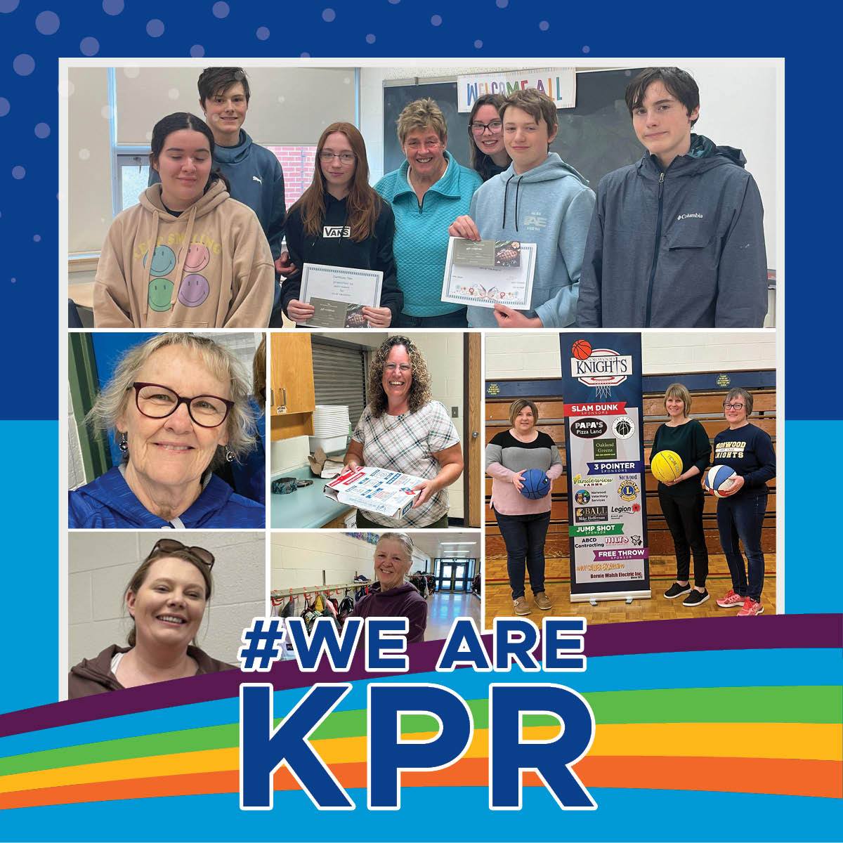 collage of volunteers at KPR