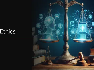 Ethics banner with an image of balance scale