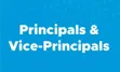 "Principals and Vice-principals" on blue background 