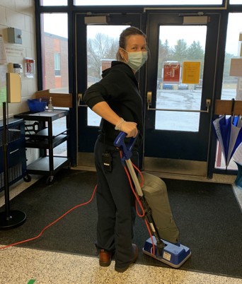 Penny, Head Custodian at Warsaw Public School